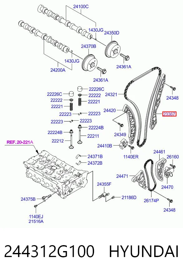 244312G100 Hyundai/Kia 