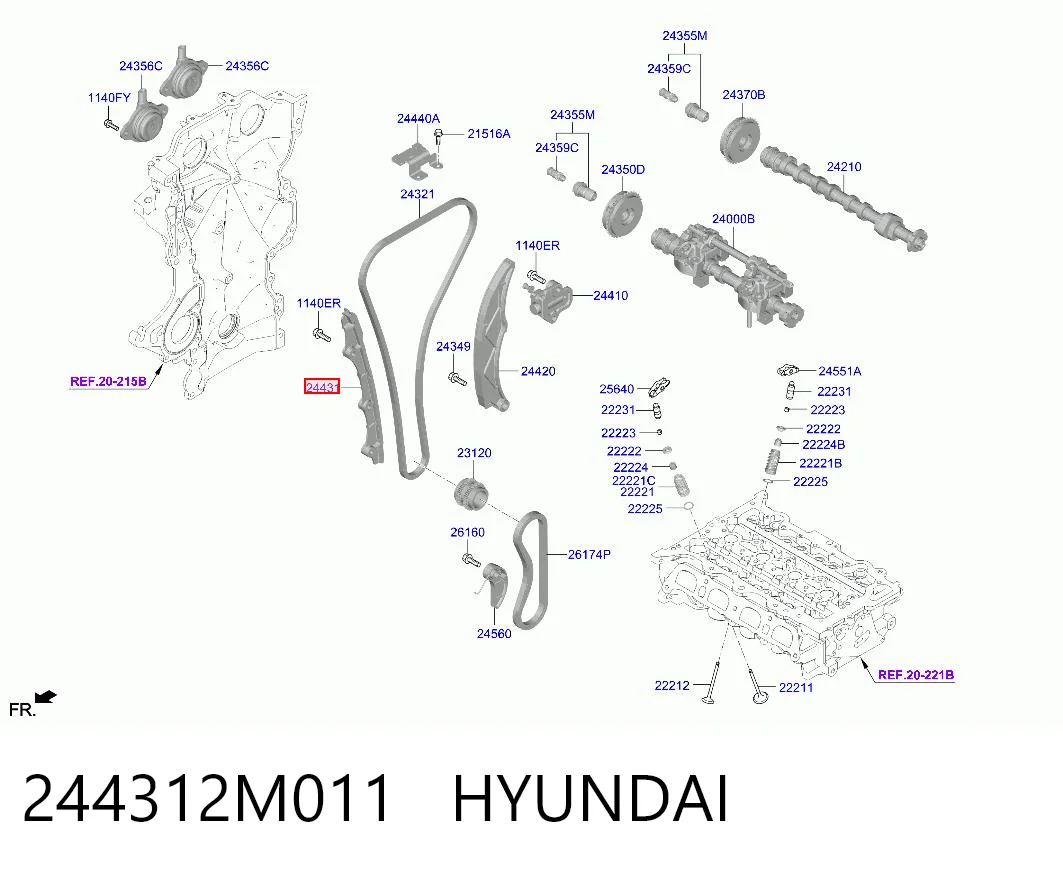 244312M011 Hyundai/Kia 