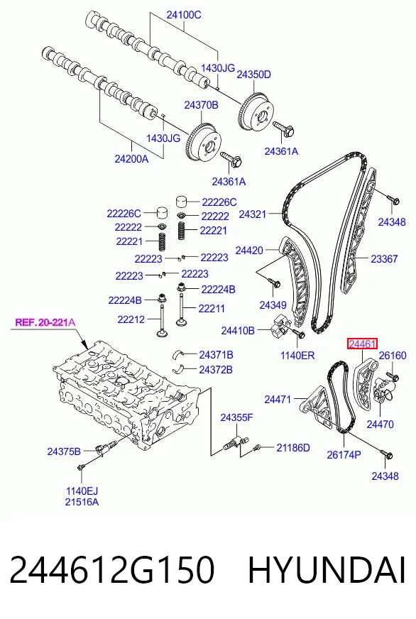 244612G150 Hyundai/Kia 