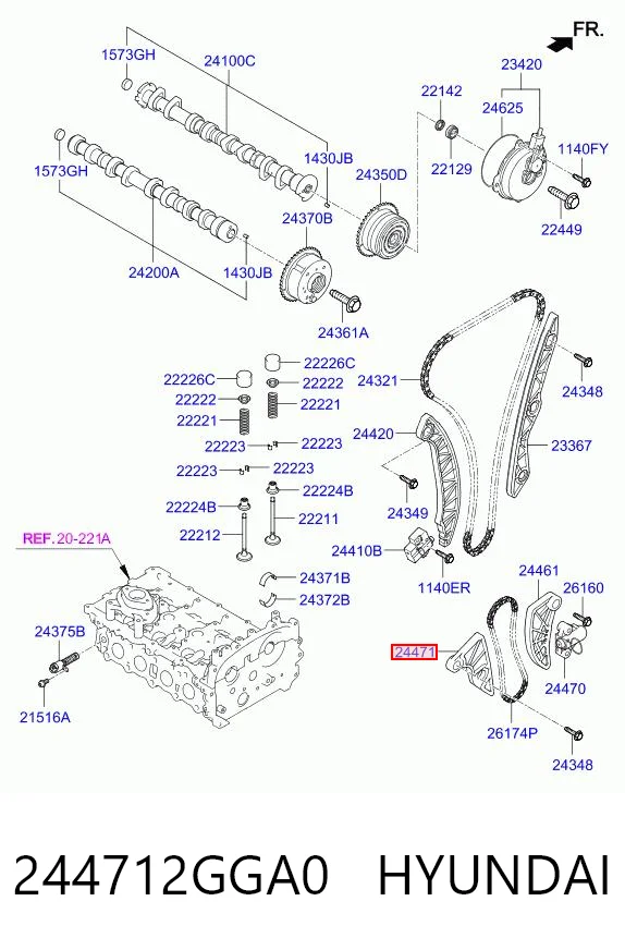 244712GGA0 Hyundai/Kia 