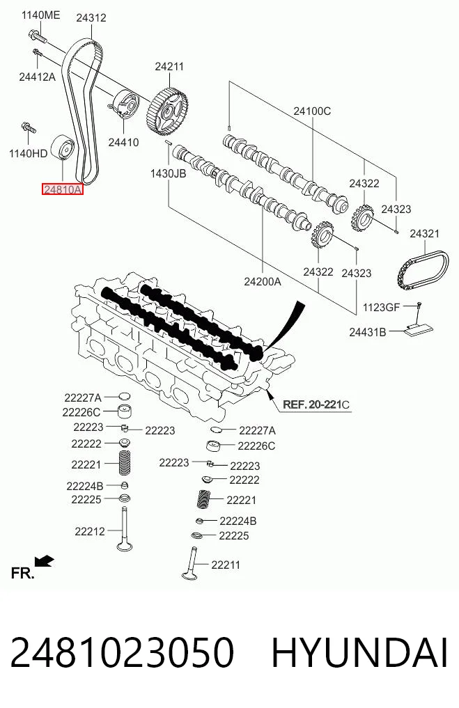 Паразитный ролик ГРМ 2481023050 HSC