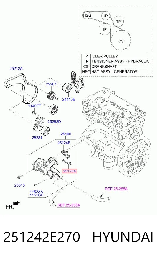 251242E270 Hyundai/Kia 