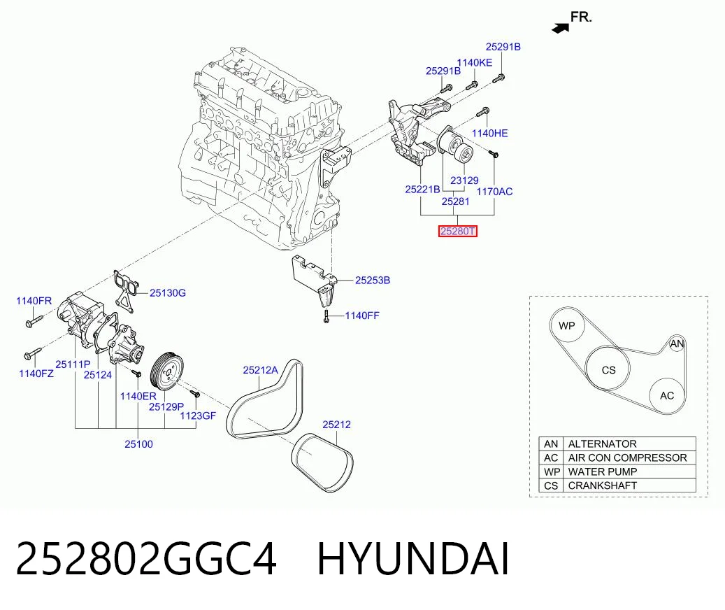 252802GGC4 Hyundai/Kia 