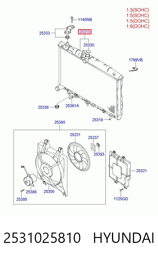 Радиатор охлаждения двигателя Polcar 4007083 цена, от 40.49 USD