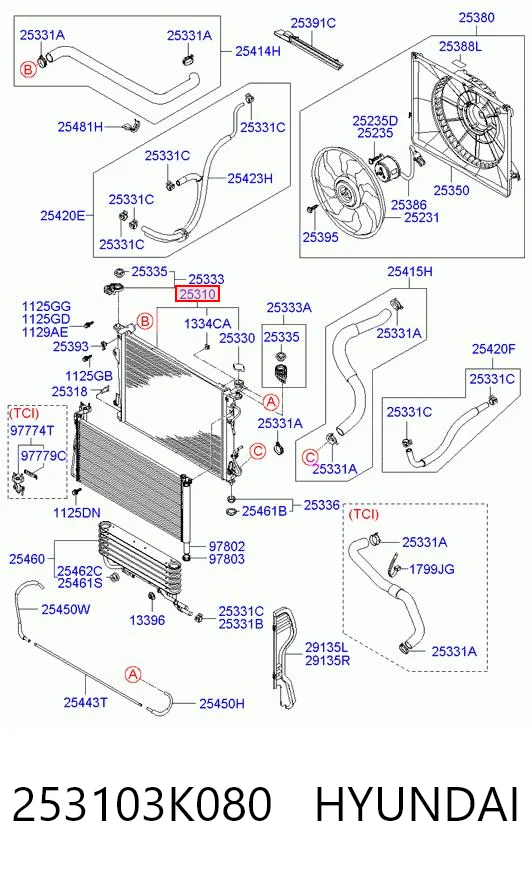  Радиатор Hyundai Sonata 5