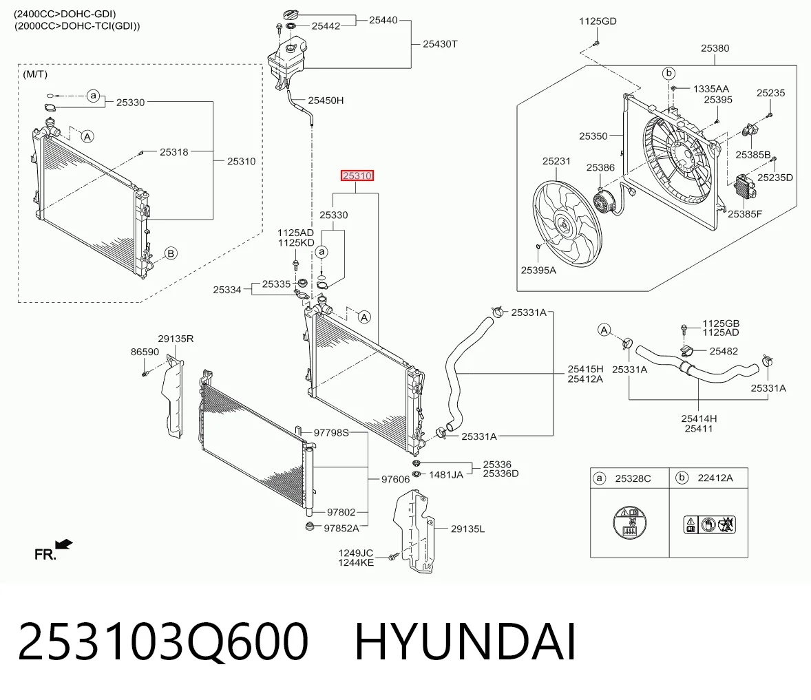 253103Q600 Hyundai/Kia Радиатор основной