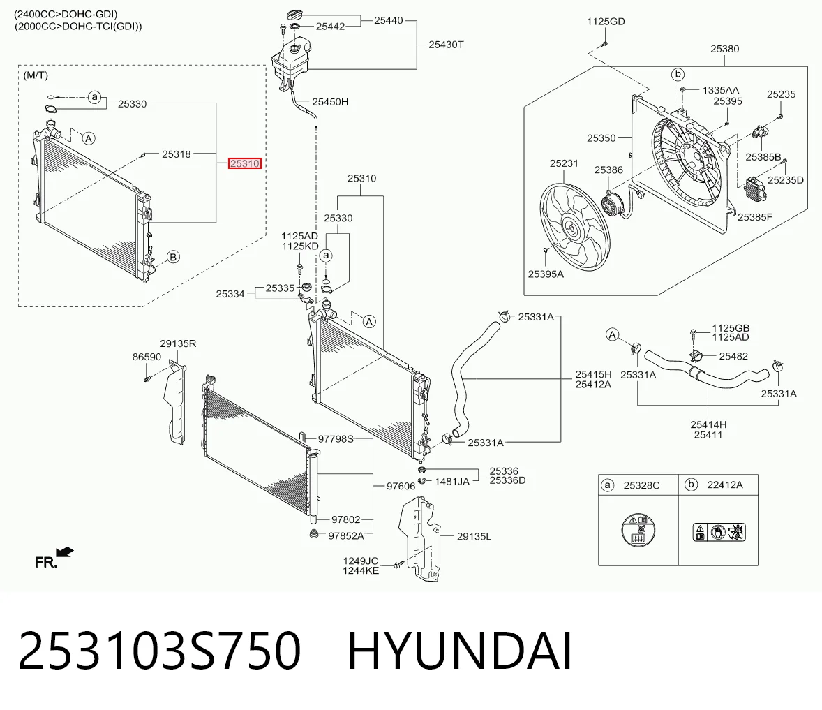 253103S750 Hyundai/Kia Радиатор основной
