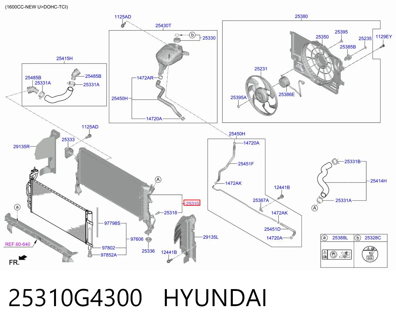 25310G4300 Hyundai/Kia Радиатор основной