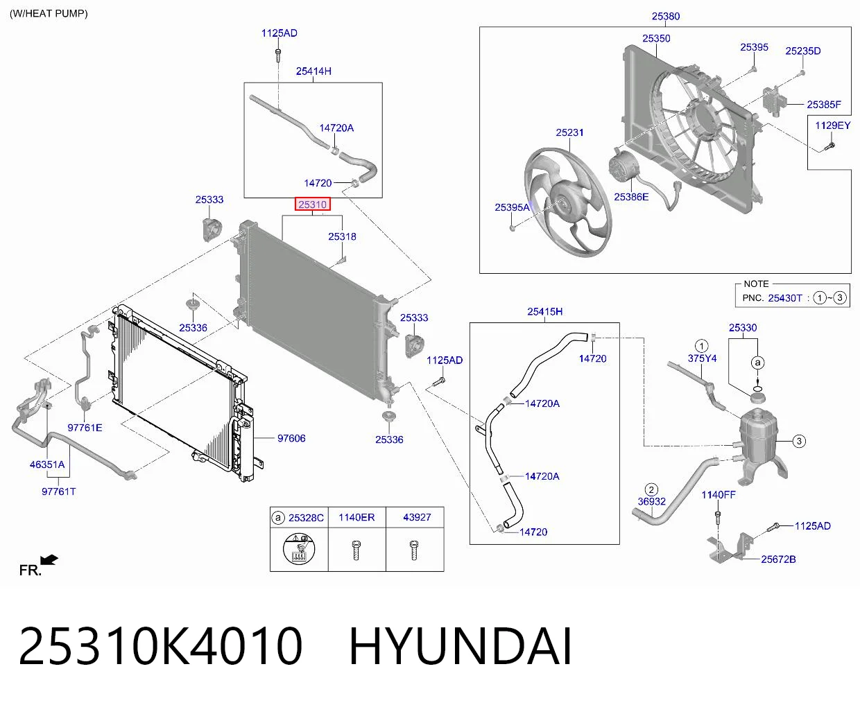 25310K4010 Hyundai/Kia Радиатор основной