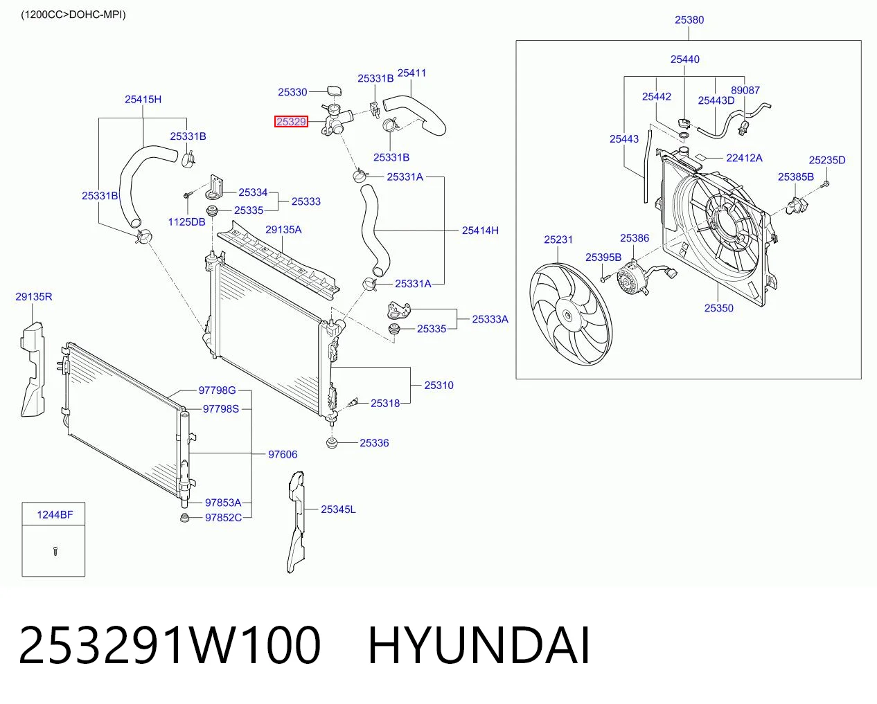253291W100 Hyundai/Kia 