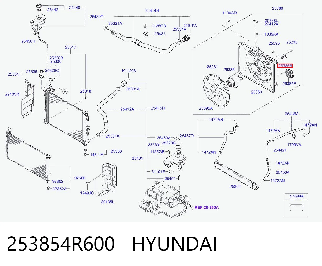 253854R600 Hyundai/Kia 