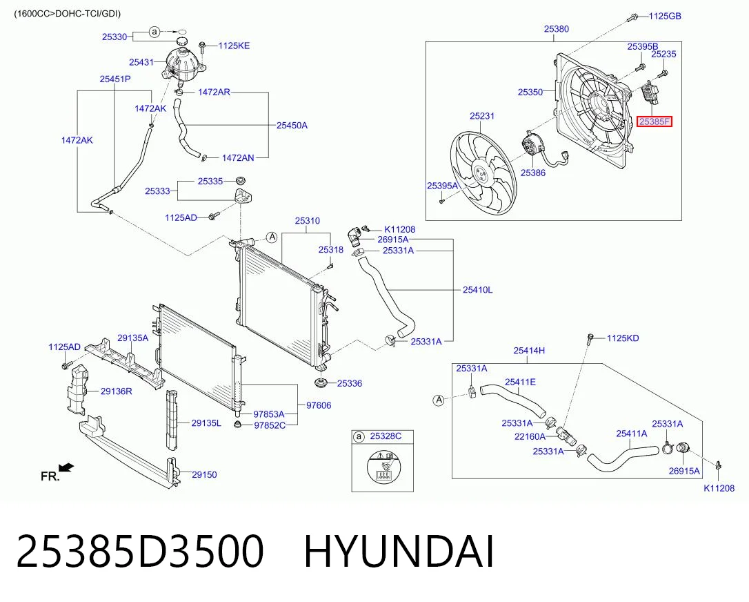 25385D3500 Hyundai/Kia 