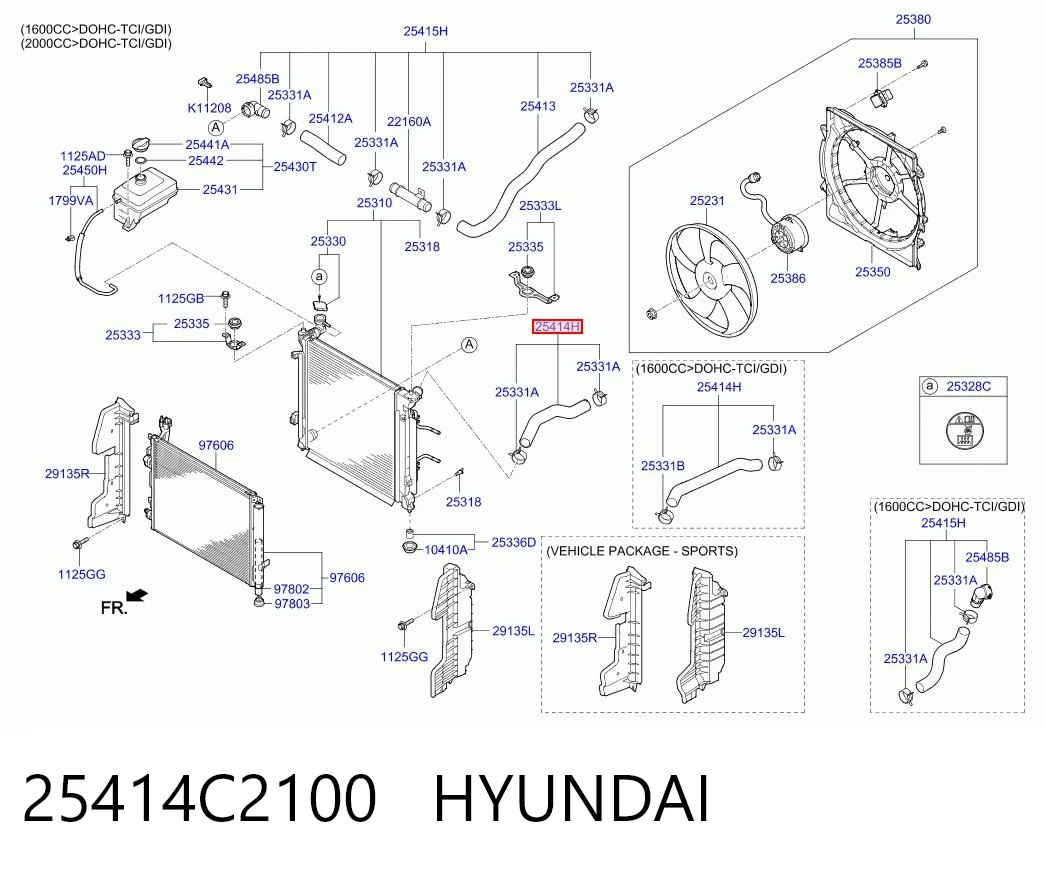 25414C2100 Hyundai/Kia 
