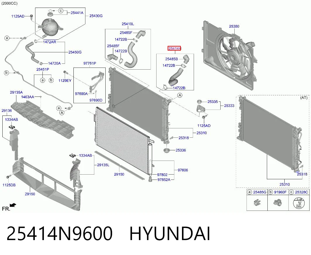 25414N9600 Hyundai/Kia 