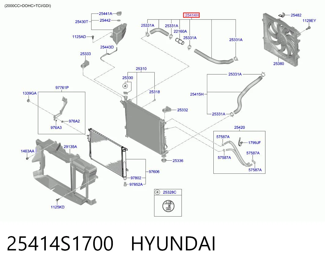 25414S1700 Hyundai/Kia 