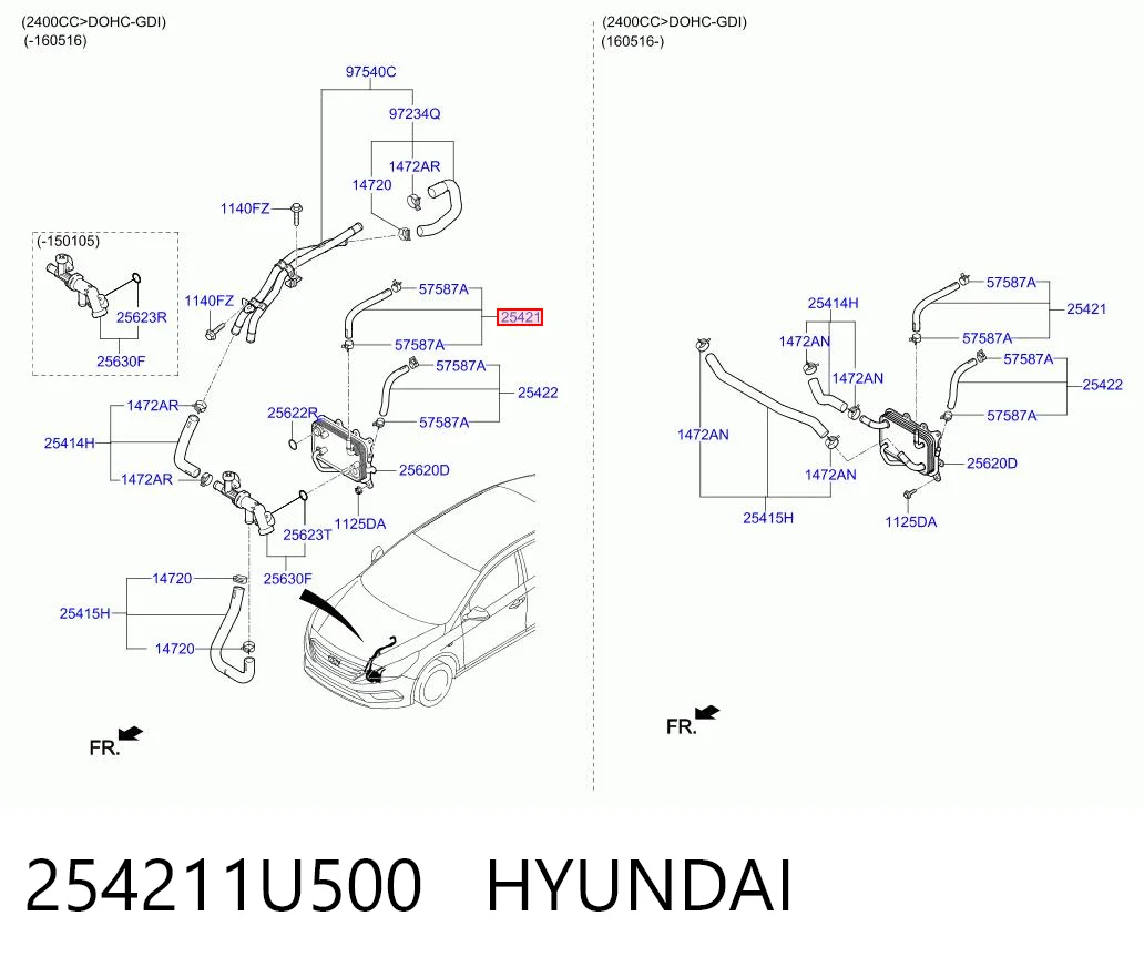 254211U500 Hyundai/Kia 