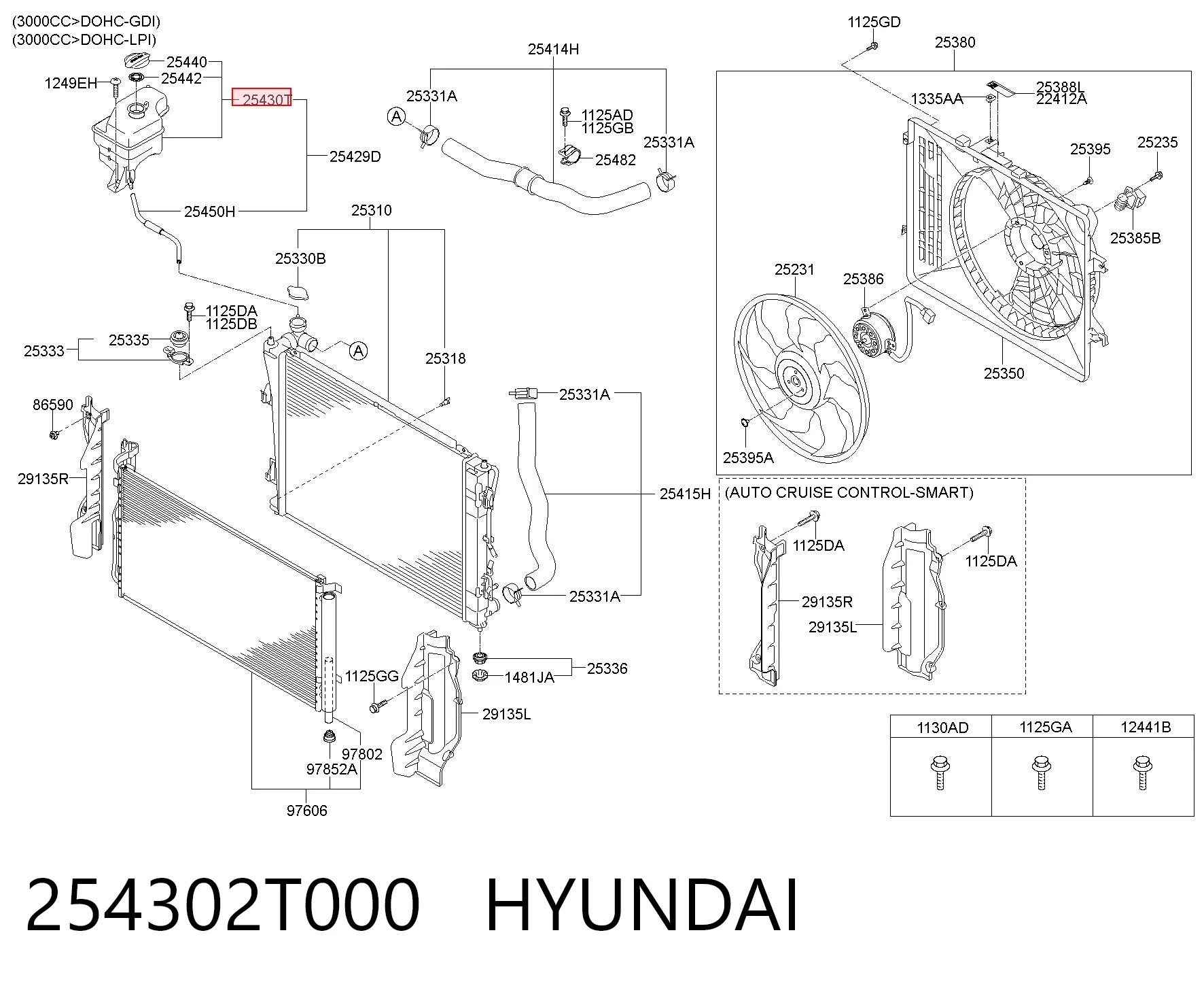 254302T000 Hyundai/Kia Расширительный бачок охлаждения