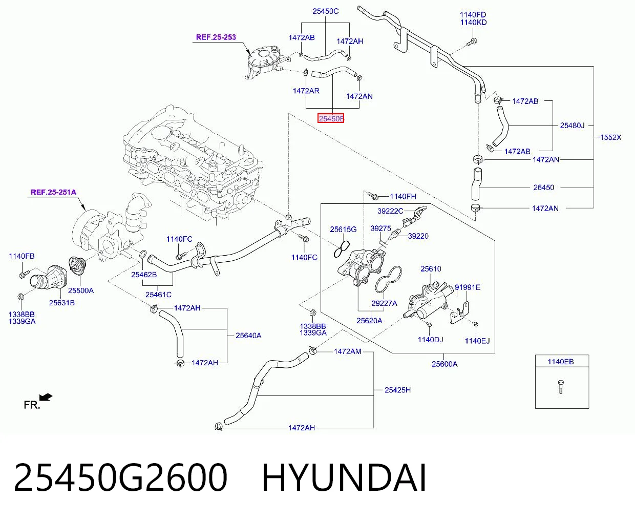 25450G2600 Hyundai/Kia 