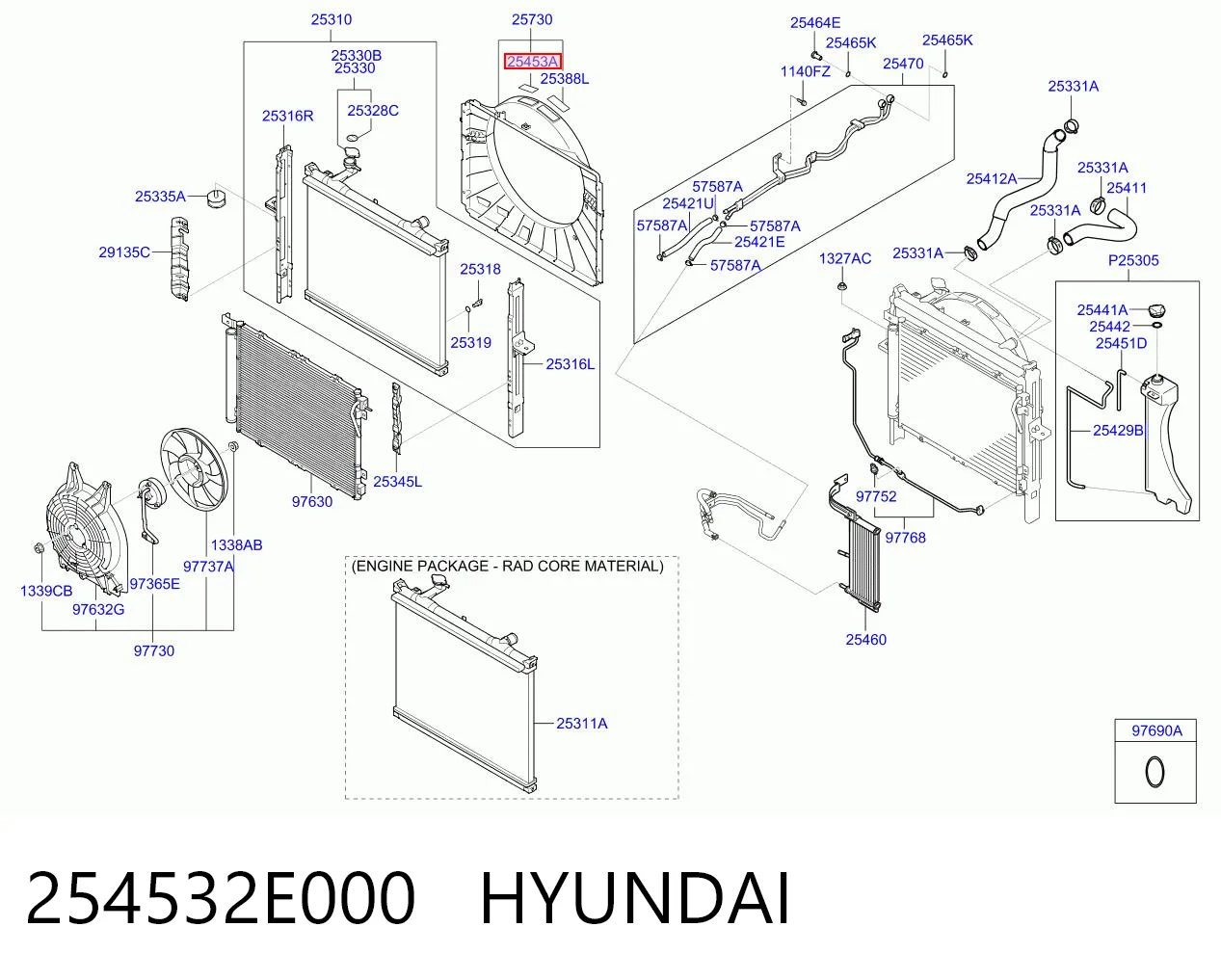 254532E000 Hyundai/Kia