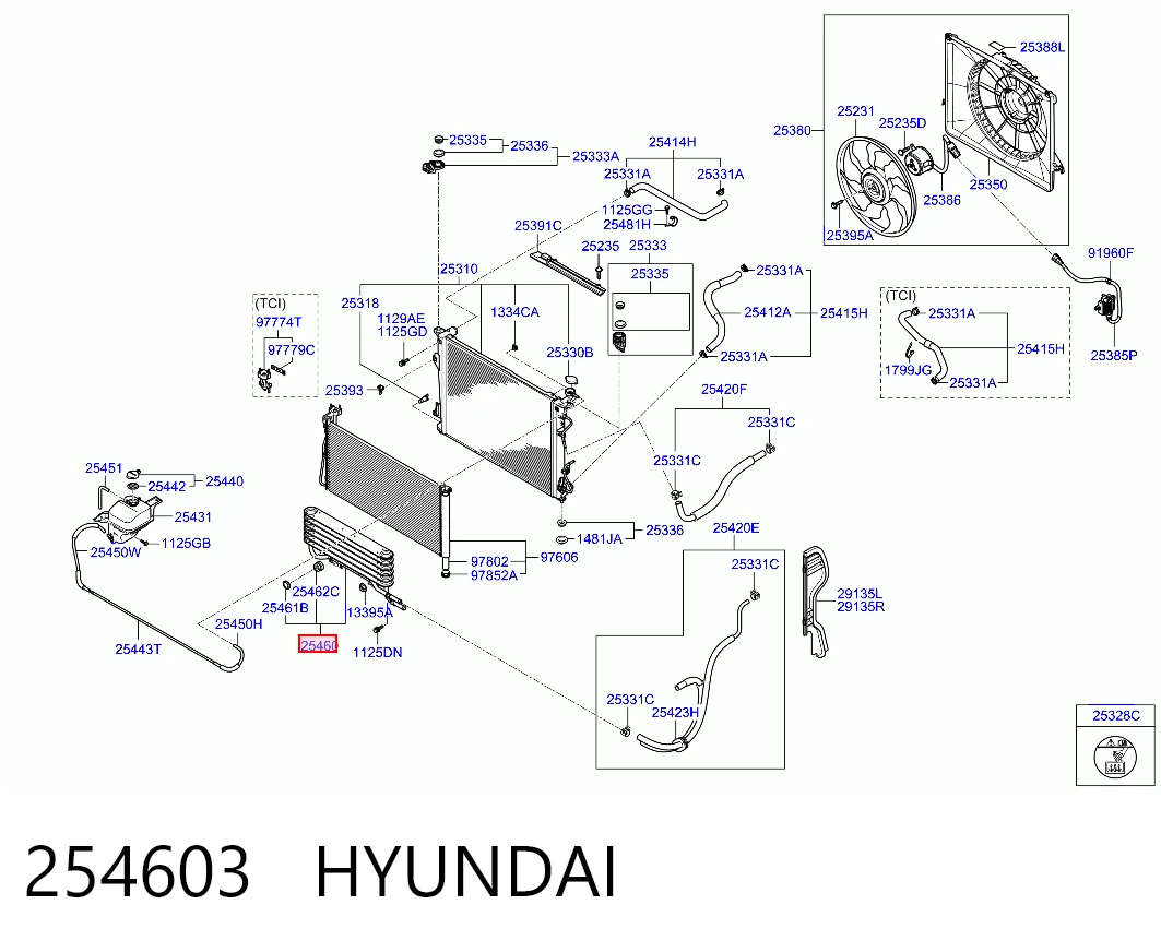 254603 Hyundai/Kia Радиатор АКПП