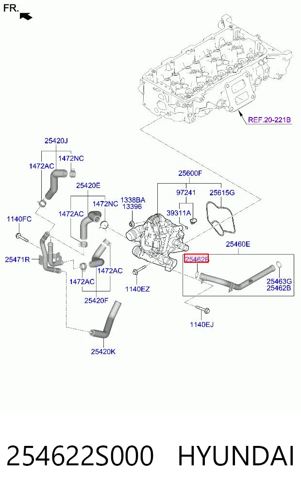 254622S000 Hyundai/Kia 