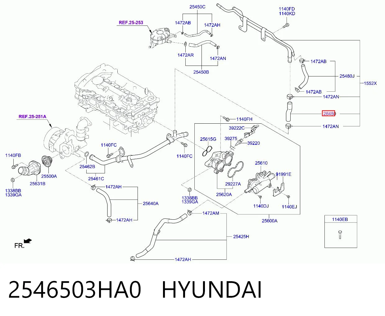 2546503HA0 Hyundai/Kia 