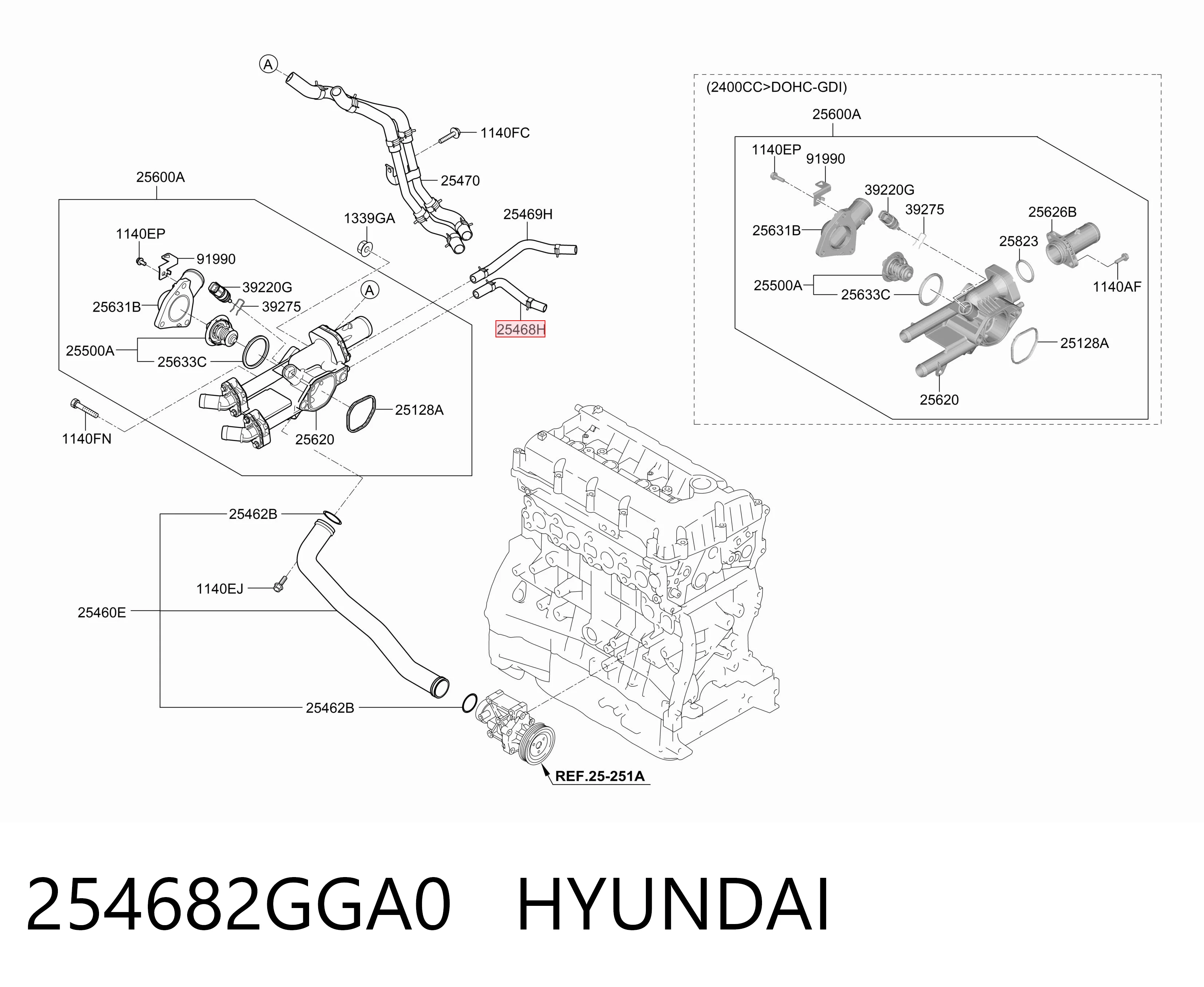 254682GGA0 Hyundai/Kia 