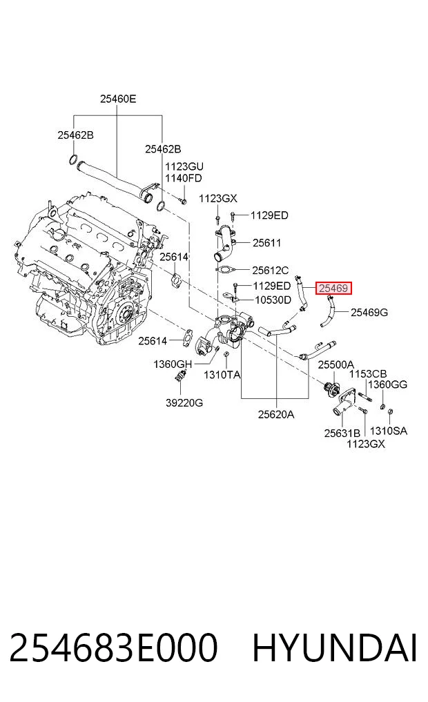 254683E000 Hyundai/Kia 