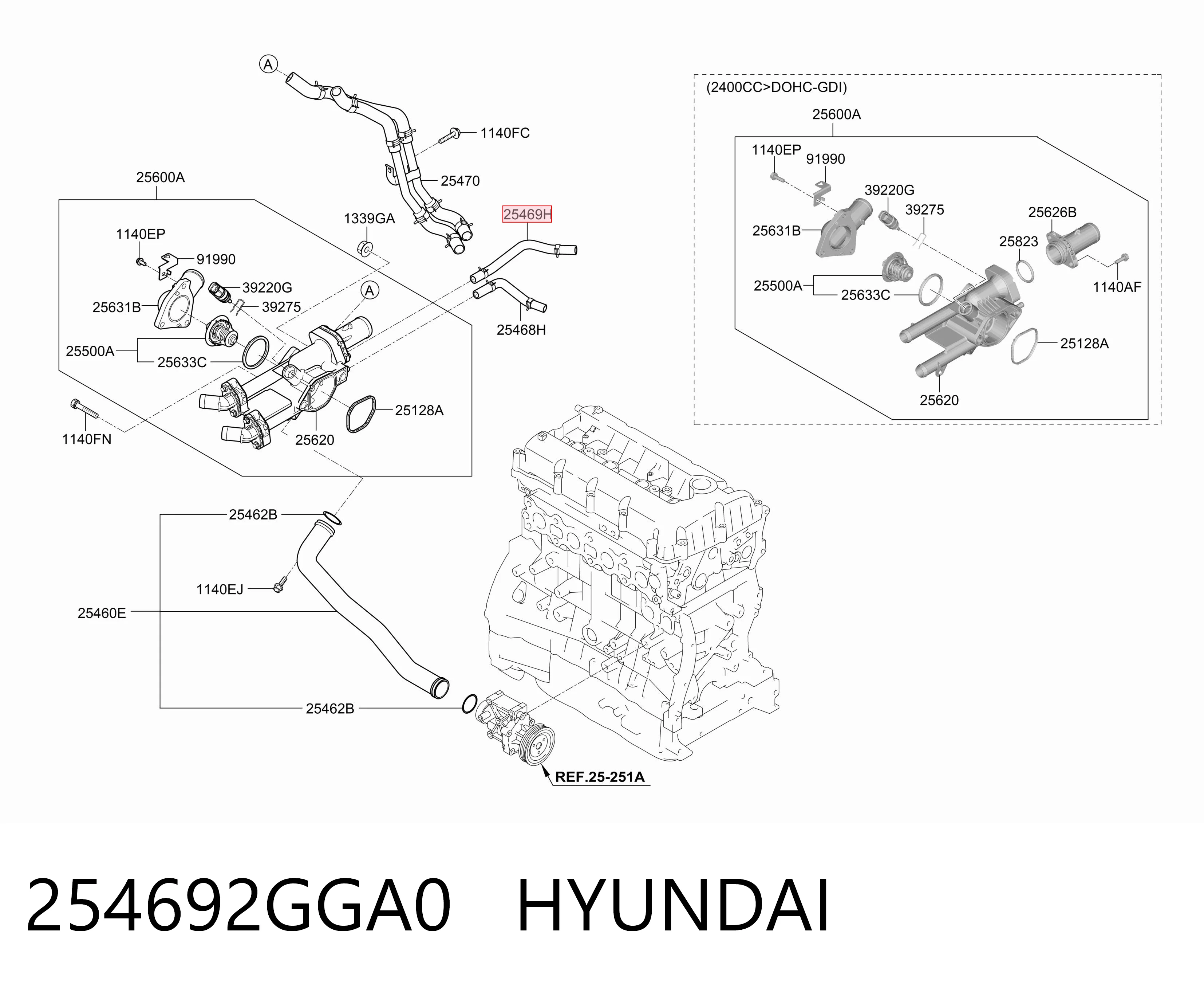 254692GGA0 Hyundai/Kia 