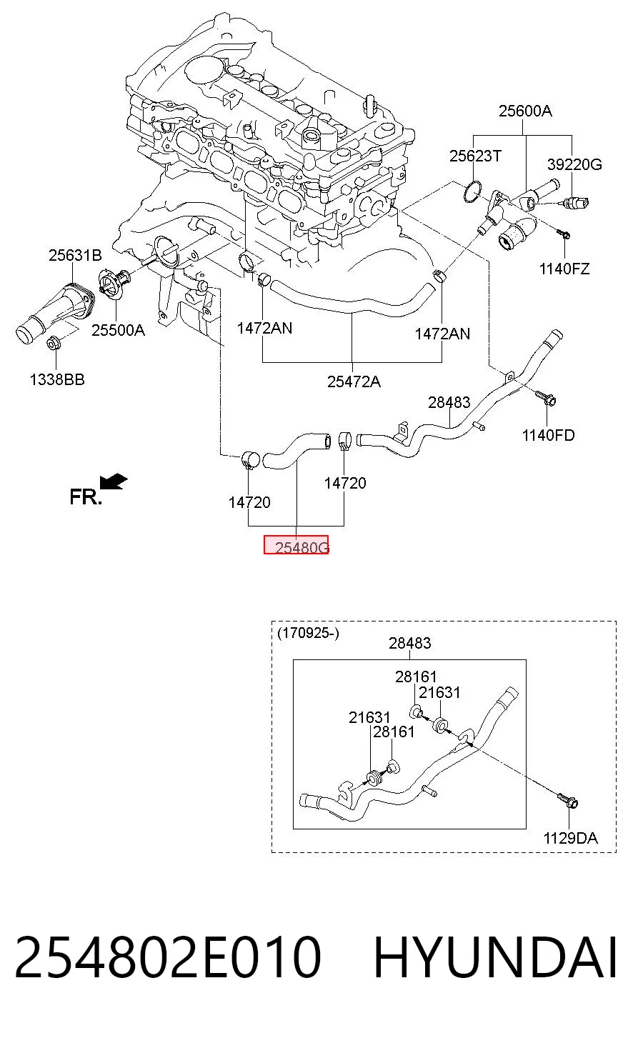 254802E010 Hyundai/Kia 