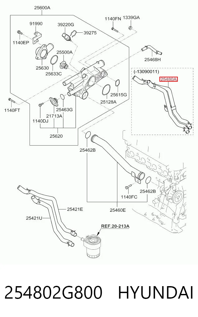 254802G800 Hyundai/Kia 