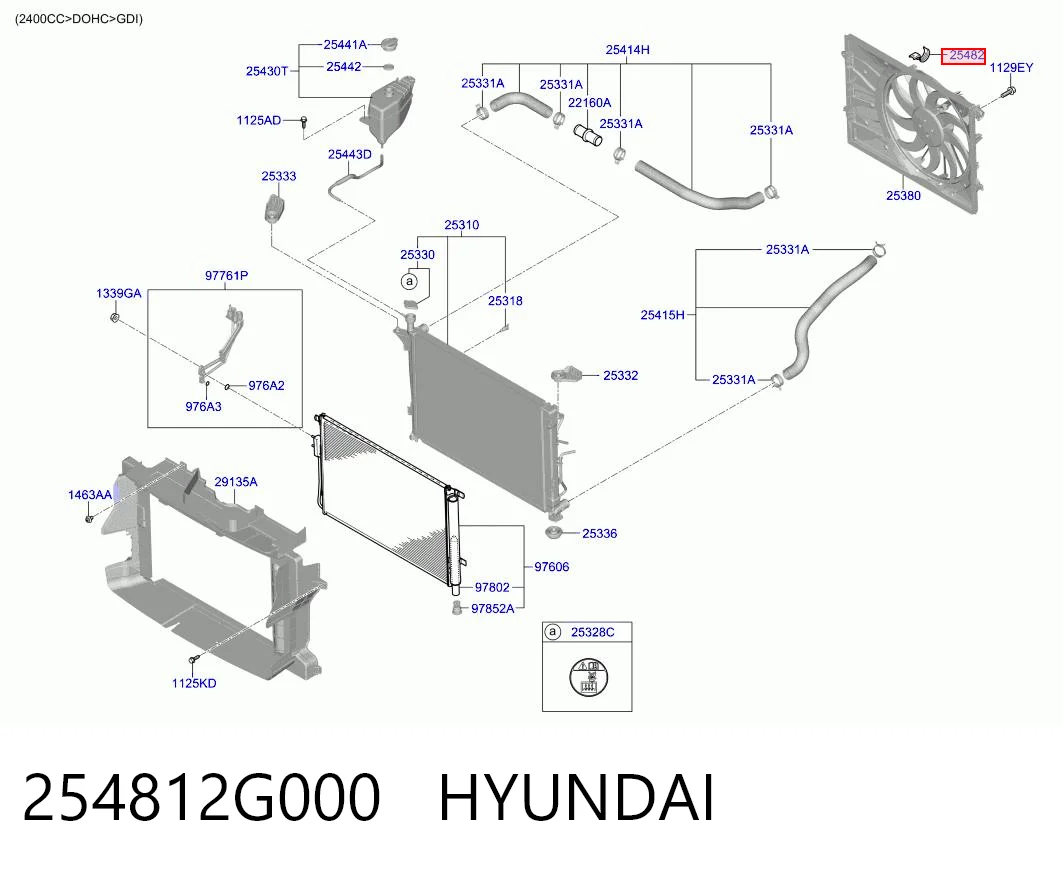 254812G000 Hyundai/Kia 