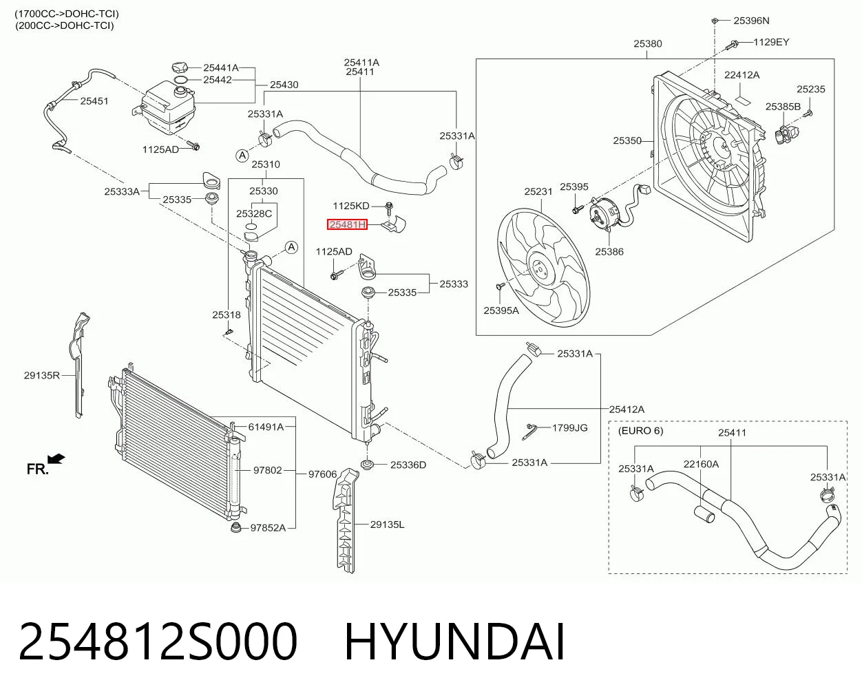 254812S000 Hyundai/Kia 