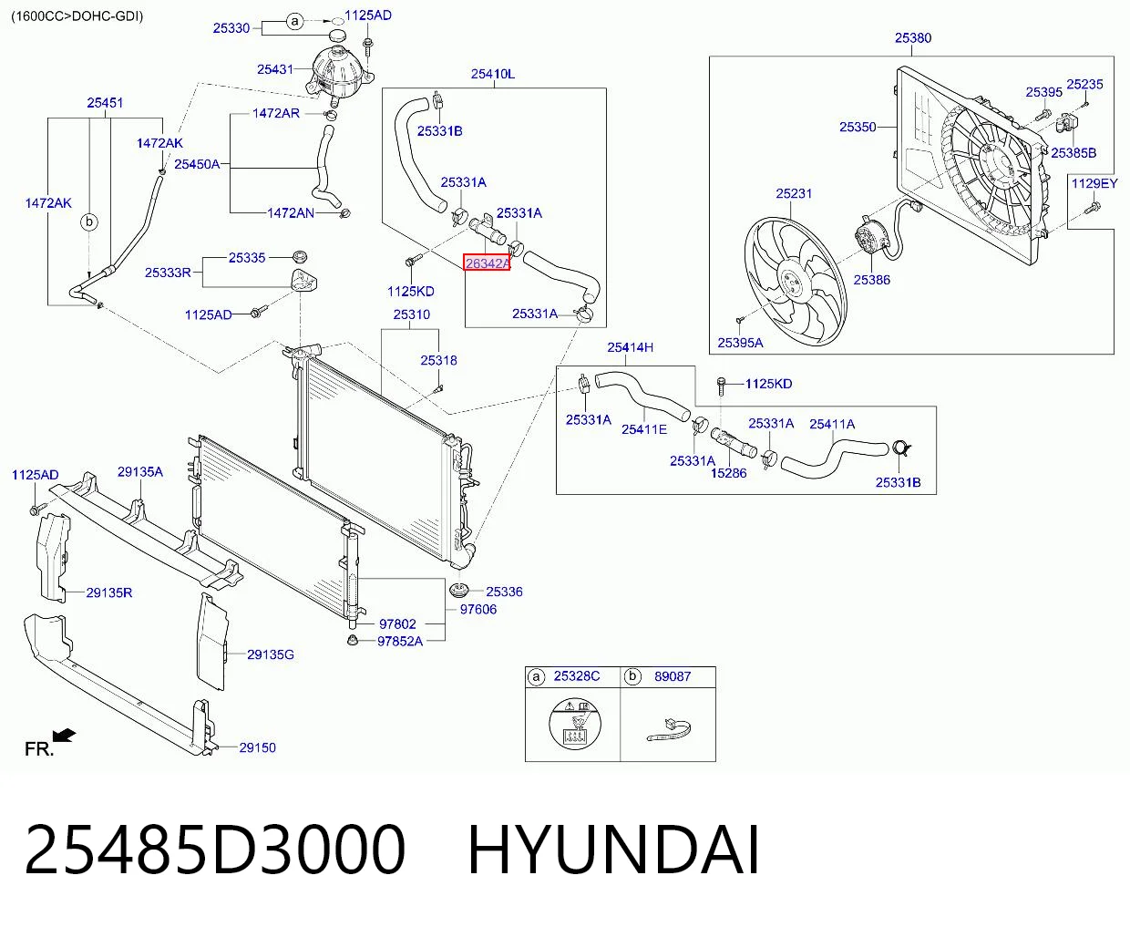 25485D3000 Hyundai/Kia 