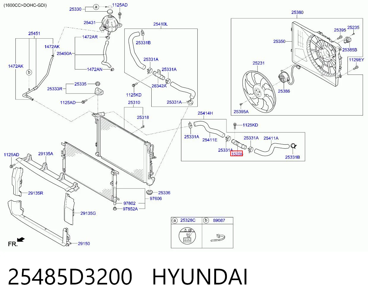 25485D3200 Hyundai/Kia 