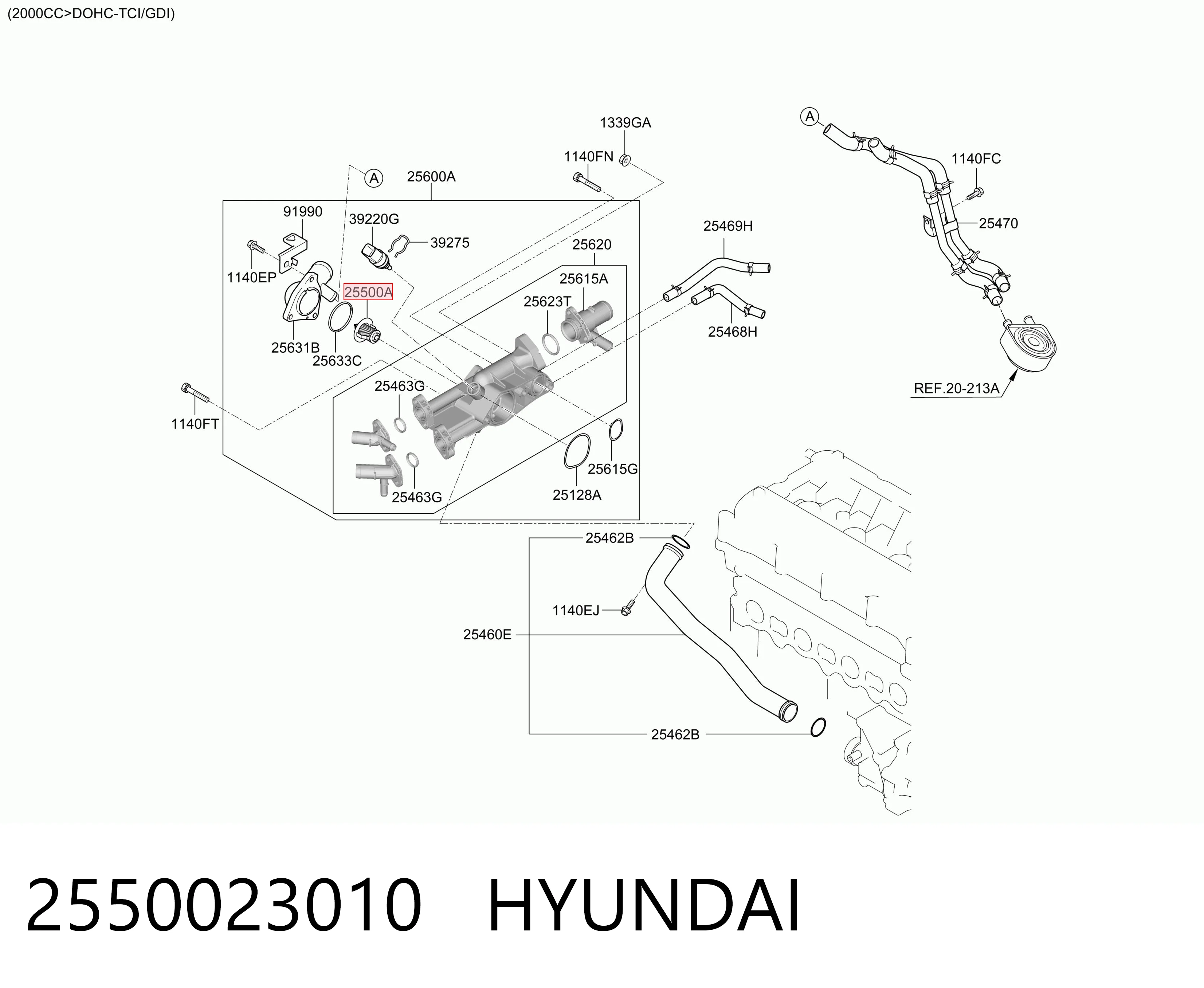 2550023010 Hyundai/Kia Авто термостат
