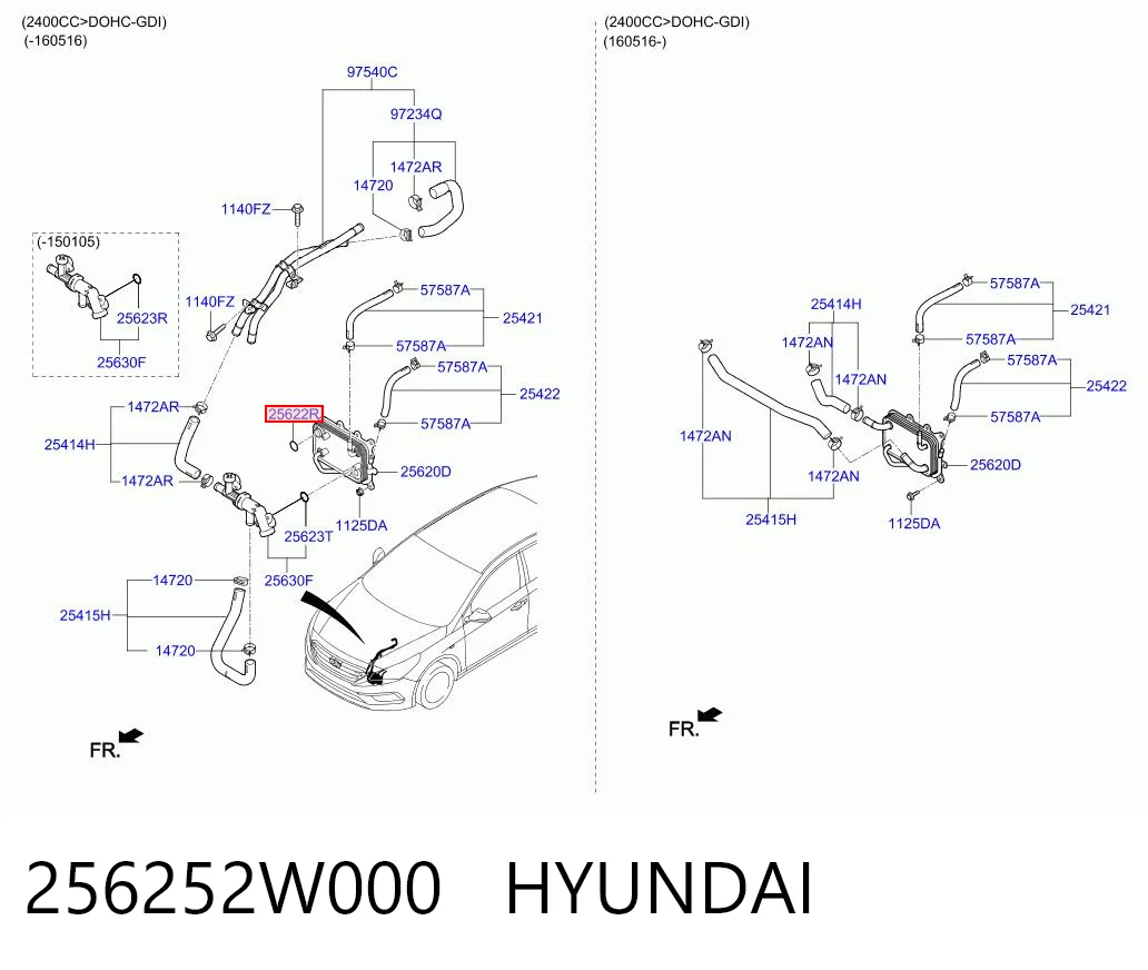 256252W000 Hyundai/Kia 