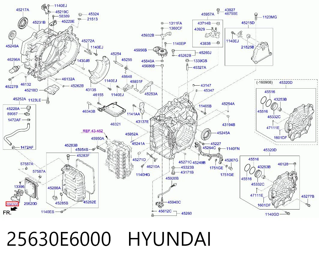 25630E6000 Hyundai/Kia Регулирующий клапан охлаждающей жидкости