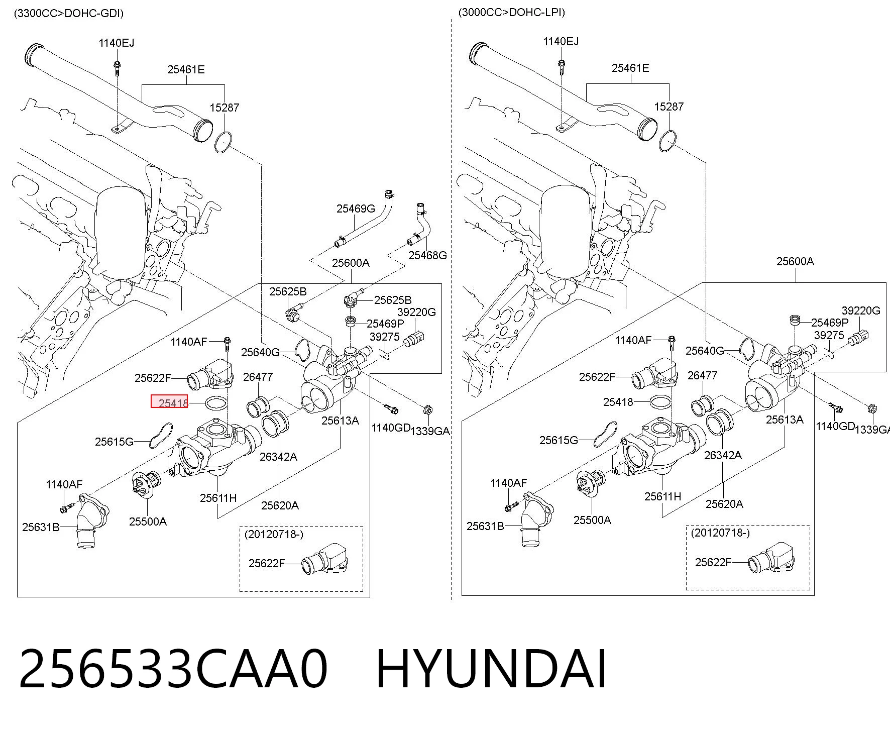 256533CAA0 Hyundai/Kia 