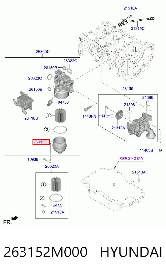 263152M000 Hyundai/Kia 