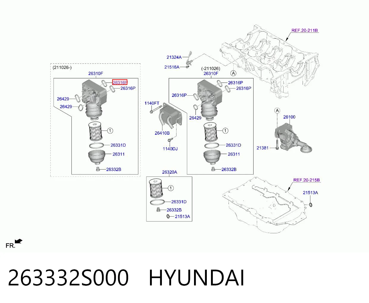263332S000 Hyundai/Kia 
