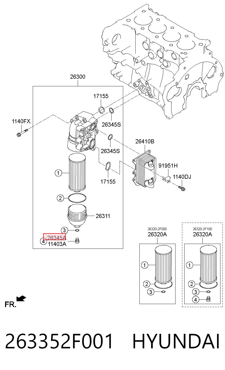 263352F001 Hyundai/Kia 