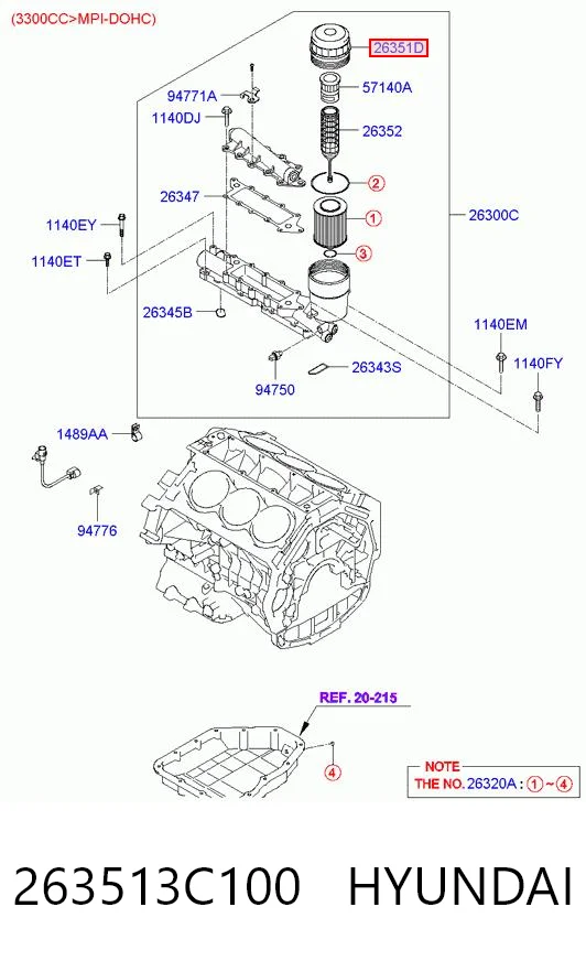 263513C100 Hyundai/Kia 