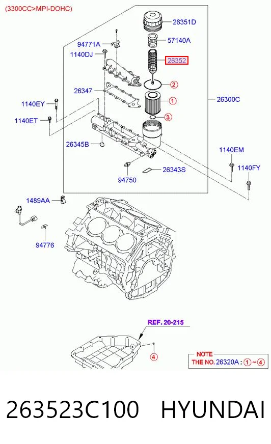 263523C100 Hyundai/Kia 