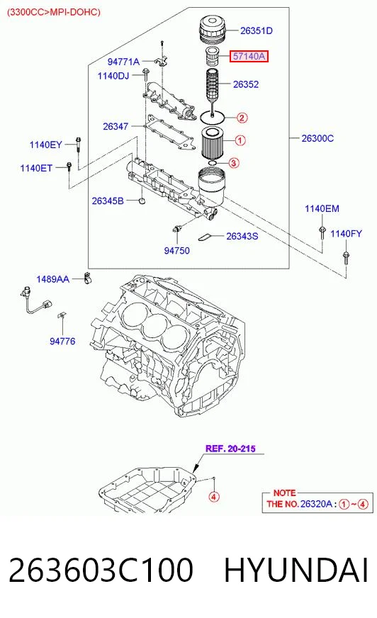 263603C100 Hyundai/Kia 