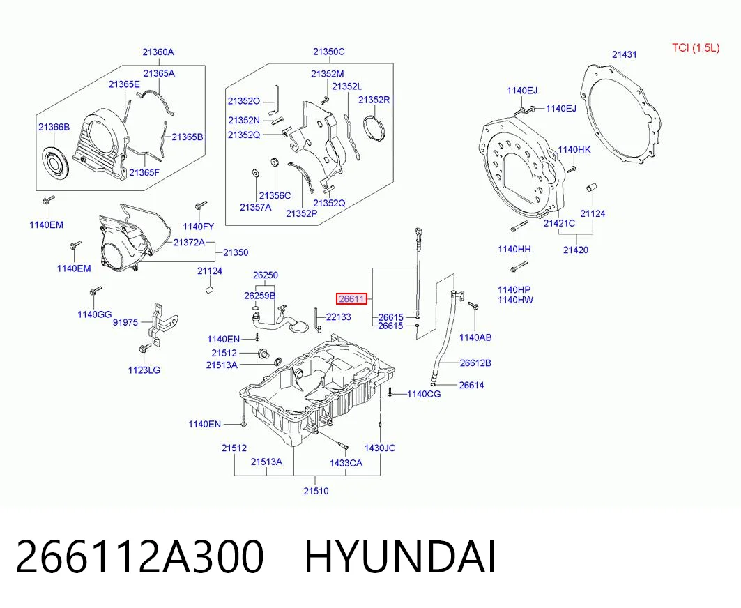 266112A300 Hyundai/Kia Щуп уровня масла