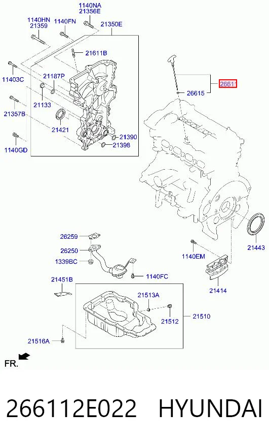 266112E022 Hyundai/Kia Щуп уровня масла