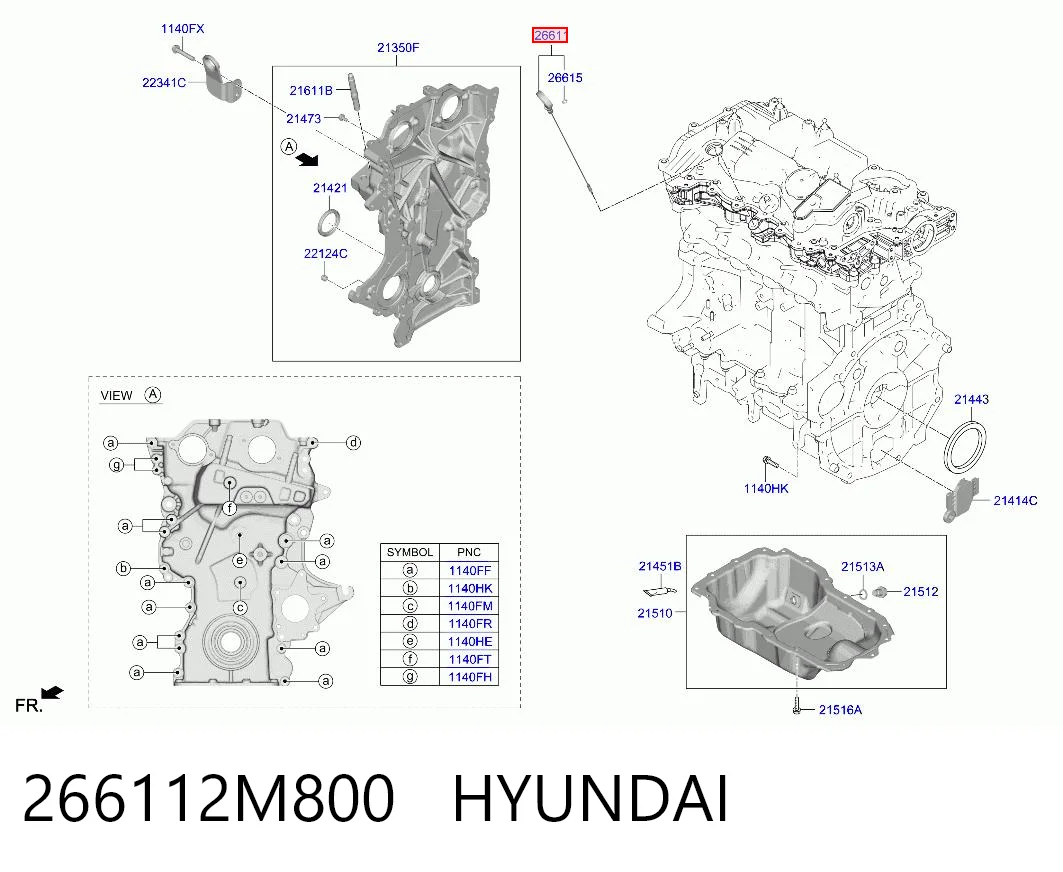 266112M800 Hyundai/Kia Щуп уровня масла