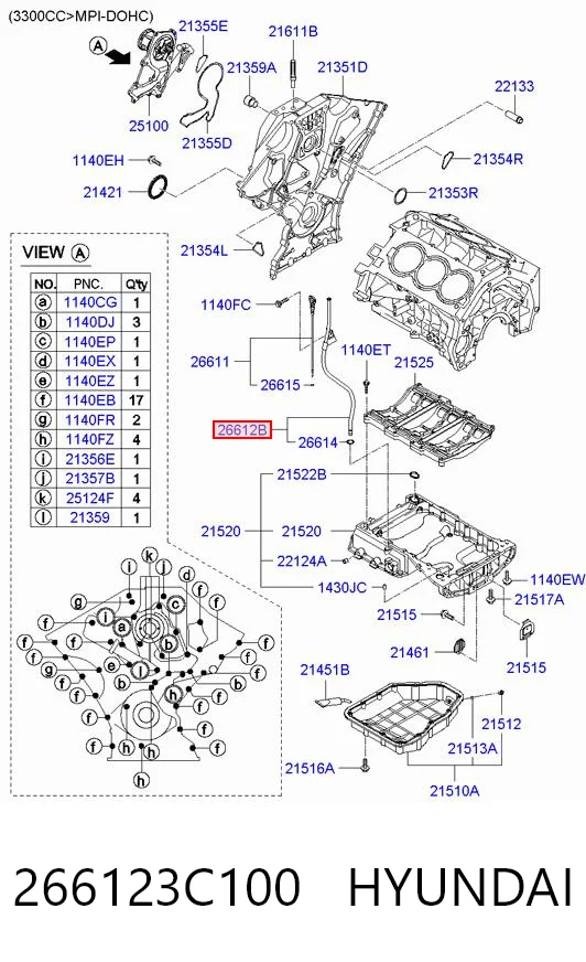 266123C100 Hyundai/Kia 