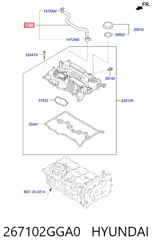 267102GGA0 Hyundai/Kia 